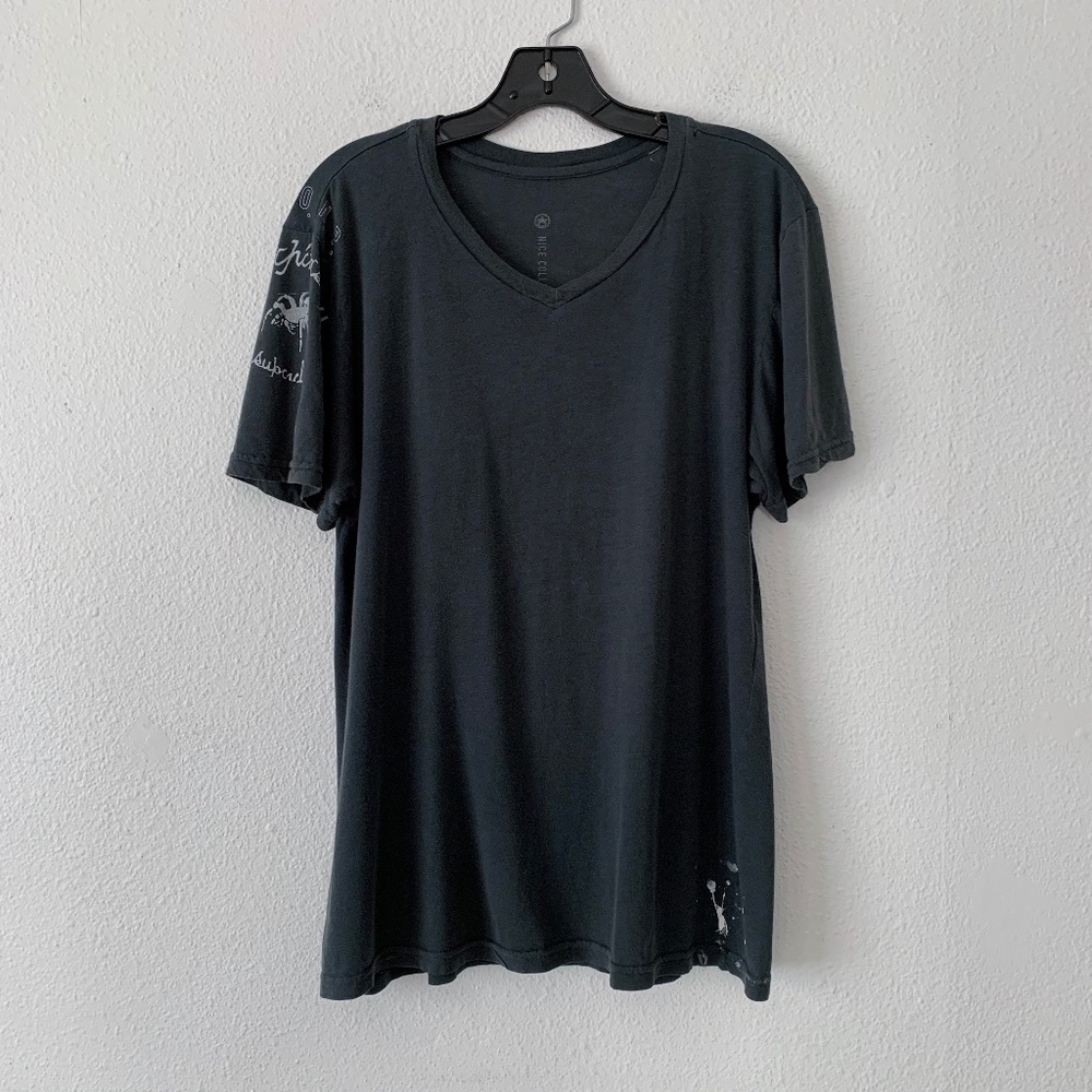 Nice Collective printed and splattered soft tee